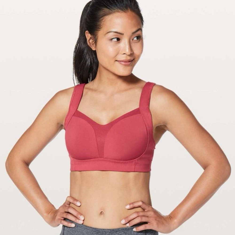 Lululemon Athletica Ta Ta Tamer III Pink Sports Bra